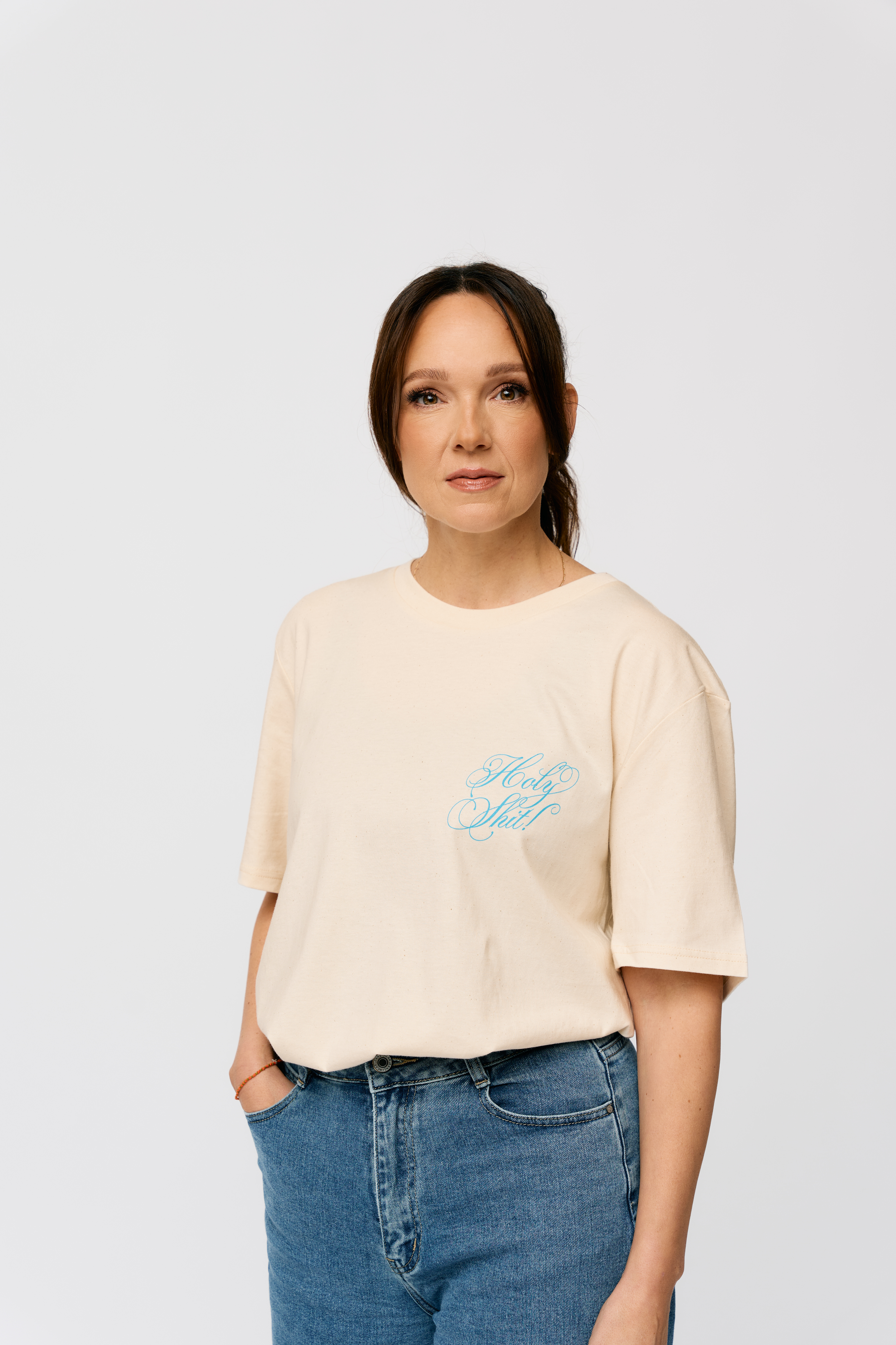 Produktbild für T-Shirt "Holy Shit" natural raw